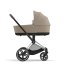 Carucior 2 in 1 pentru copii Cybex Priam 4.0, premium - Cozy Beige cu cadru Chrome Brown - 10