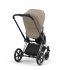 Carucior 2 in 1 pentru copii Cybex Priam 4.0, premium - Cozy Beige cu cadru Chrome Black - 3