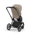 Carucior 2 in 1 pentru copii Cybex Priam 4.0, premium - Cozy Beige cu cadru Matt Black - 3