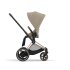 Carucior 2 in 1 pentru copii Cybex E-Priam, premium - Cozy Beige cu cadru Rosegold - 5