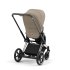 Carucior 2 in 1 pentru copii Cybex E-Priam, premium - Cozy Beige cu cadru Chrome Brown - 3