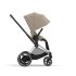 Carucior 2 in 1 pentru copii Cybex E-Priam, premium - Cozy Beige cu cadru Chrome Brown - 6