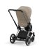 Carucior 2 in 1 pentru copii Cybex E-Priam, premium - Cozy Beige cu cadru Chrome Black - 3