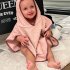 Детски халат Poncho Italbaby, памучен, с качулка, 1-2г - 3