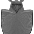 Italbaby Детски халат Poncho, изработен от бамбук, с качулка, 2-4 години - Сив - 1