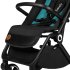Carucior sport pentru copii Lionelo - Cloe, 0-22 kg, adaptabil, Verde smarald - 7