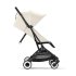 Βρεφικό καρότσι CYBEX Orfeo, εργονομικό, νέα έκδοση, Λευκό καμβάς με μαύρο σκελετό - 4
