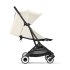 Βρεφικό καρότσι CYBEX Orfeo, εργονομικό, νέα έκδοση, Λευκό καμβάς με μαύρο σκελετό - 5
