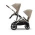 Carucior sport dublu Cybex Gazelle S, pentru copii, compact, varianta noua - Almond Beige - 7