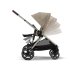 Двойна спортна количка Cybex Gazelle S, детска, компактна, нова версия - Almond Beige - 12