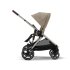 Двойна спортна количка Cybex Gazelle S, детска, компактна, нова версия - Almond Beige - 11