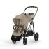 Διπλό καρότσι Cybex Gazelle S, για παιδιά, compact, νέα έκδοση - Almond Beige - 3