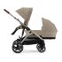 Двойна спортна количка Cybex Gazelle S, детска, компактна, нова версия - Almond Beige - 16