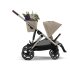 Carucior sport dublu Cybex Gazelle S, pentru copii, compact - Almond Beige - 4