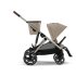 Carucior sport dublu Cybex Gazelle S, pentru copii, compact - Almond Beige - 1