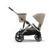 Двойна спортна количка Cybex Gazelle S, детска, компактна, нова версия - Almond Beige - 5