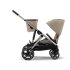 Διπλό καρότσι Cybex Gazelle S, για παιδιά, compact, νέα έκδοση - Almond Beige - 5