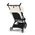 Μικρό καρότσι Cybex Gold Libelle, νέα έκδοση, λευκό καμβά με μαύρο σκελετό - 3