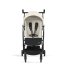 Μικρό καρότσι Cybex Gold Libelle, νέα έκδοση, λευκό καμβά με μαύρο σκελετό - 2