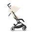 Μικρό καρότσι Cybex Gold Libelle, νέα έκδοση, λευκό καμβά με μαύρο σκελετό - 4