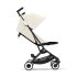Μικρό καρότσι Cybex Gold Libelle, νέα έκδοση, λευκό καμβά με μαύρο σκελετό - 5