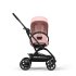 Cybex Gold Eezy S Twist+ 2, 360°, νέα έκδοση, Candy Pink με μαύρο πλαίσιο - 2