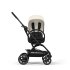 Cybex Gold Eezy S Twist+ 2, 360°, νέα έκδοση, Λευκός καμβάς με μαύρο πλαίσιο - 2
