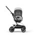 Cybex Gold Eezy S Twist+ 2, 360°, νέα έκδοση, Fog Grey με ασημί πλαίσιο - 2