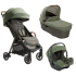 Carucior 3 in 1 pentru copii Joie Parcel Signature, Pine cu landou Ramble XL Pine si Scoica auto i-Gemm Pine - 1