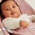 Balansoar pentru copii BabyBjorn Bliss, cu aspect delicat de petala, Dusty Pink - 4