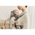 Кош за бебета BabyBjorn Mini, Памук, анатомичен с много позиции - Каки/Зелен - 12