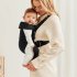 Кош за новородено бебе BabyBjorn Mini, анатомичен, плат трико, Черен - 3