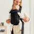 Кош за новородено бебе BabyBjorn Mini, анатомичен, плат трико, Черен - 4