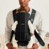 Кош за новородено бебе BabyBjorn Mini, анатомичен, плат трико, Черен - 5