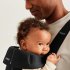 Кош за новородено бебе BabyBjorn Mini, анатомичен, плат трико, Черен - 6