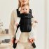 Кош за новородено бебе BabyBjorn Mini, анатомичен, плат трико, Черен - 8