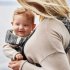 Кош за новородено бебе BabyBjorn Mini, Памук, анатомичен с множество позиции - Антрацит - 3