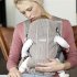 Кош за бебета BabyBjorn Mini, 3D Mesh, анатомичен - Greige - 4