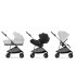 Παιδικό καρότσι Cybex Melio 3 σε 1, συλλογή 2024, με πορτμπαγκάζ και κέλυφος Cloud G Plus, Fog Grey - 1