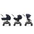 Παιδικό καρότσι Cybex Melio 3 σε 1, συλλογή 2024, με πορτμπαγκάζ και κέλυφος Cloud G Plus, Σκούρο Μπλε - 1