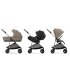 Παιδικό καρότσι Cybex Melio 3 σε 1, συλλογή 2024, με πορτμπαγκάζ και κέλυφος Cloud G Plus, Μπεζ αμύγδαλο - 1