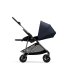 Παιδικό καρότσι Cybex Melio 2 σε 1, με πορτμπαγκάζ, συλλογή 2024, Σκούρο Μπλε - 4