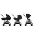 Καρότσι Cybex Melio Carbon 3 σε 1, για παιδιά, έκδοση 2024, με καρότσι και κέλυφος Cloud G Plus, Magic Black - 1