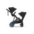 Детска двойна спортна количка Cybex e-Gazelle S, електрическа, Moon Black с черна рамка - 7