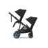 Διπλό καρότσι Cybex e-Gazelle S, παιδικό, ηλεκτρικό, Moon Black με Μαύρο σκελετό - 6