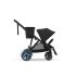 Διπλό καρότσι Cybex e-Gazelle S, παιδικό, ηλεκτρικό, Moon Black με Μαύρο σκελετό - 1