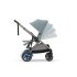 Διπλό καρότσι Cybex e-Gazelle S, για παιδιά, ηλεκτρικό, Stormy Blue με Taupe σκελετό - 12
