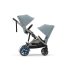 Διπλό καρότσι Cybex e-Gazelle S, για παιδιά, ηλεκτρικό, Stormy Blue με Taupe σκελετό - 7