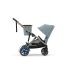 Διπλό καρότσι Cybex e-Gazelle S, για παιδιά, ηλεκτρικό, Stormy Blue με Taupe σκελετό - 3