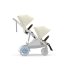 Детска двойна количка Cybex e-Gazelle S, електрическа, Seashell Beige с рамка Taupe - 8